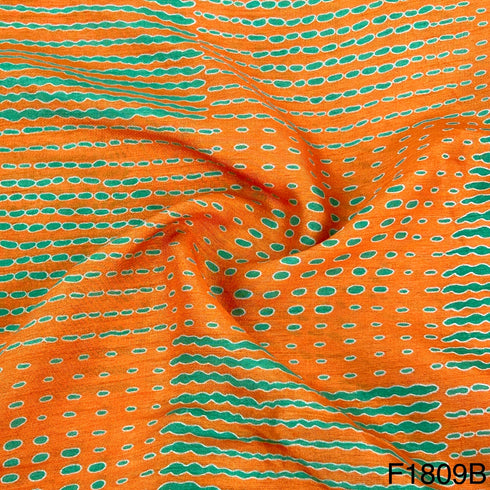 Printed Opara Silk Fabric-F1809